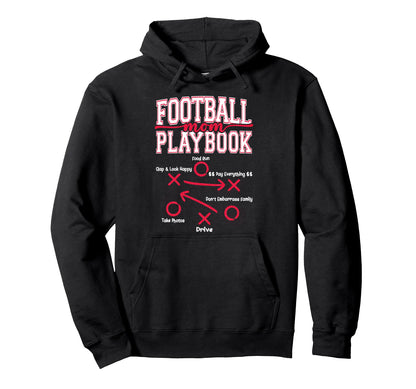 Football Mom Playbook Game Day Hoodie - Streetwear Style Men Women - T-Shirt, Sweatshirt, Hoodie