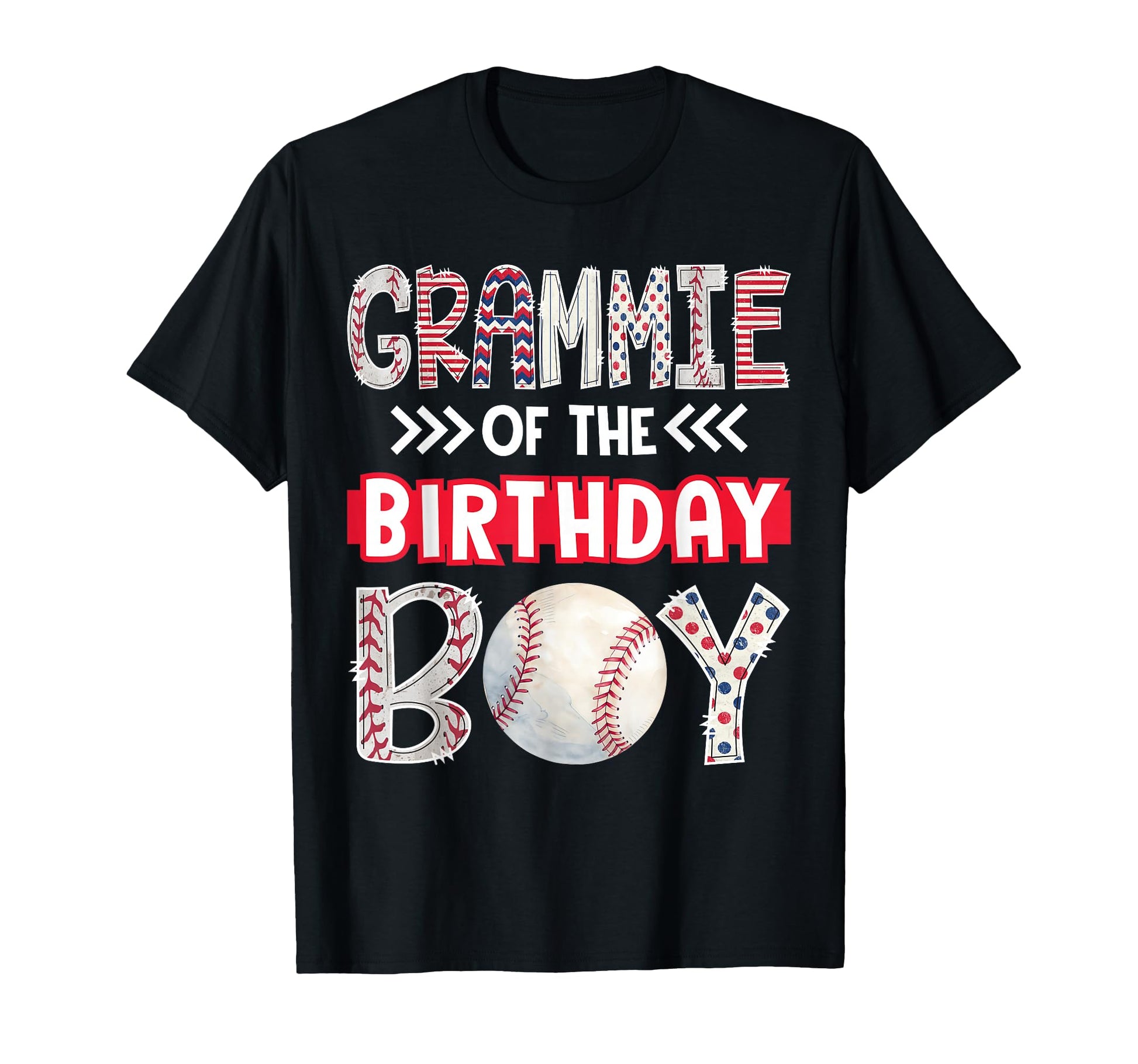 Grammie Birthday Baseball Family Squad T-Shirt - Graphic Print Men Women - T-Shirt, Sweatshirt, Hoodie