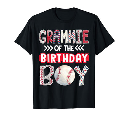Grammie Birthday Baseball Family Squad T-Shirt - Graphic Print Men Women - T-Shirt, Sweatshirt, Hoodie