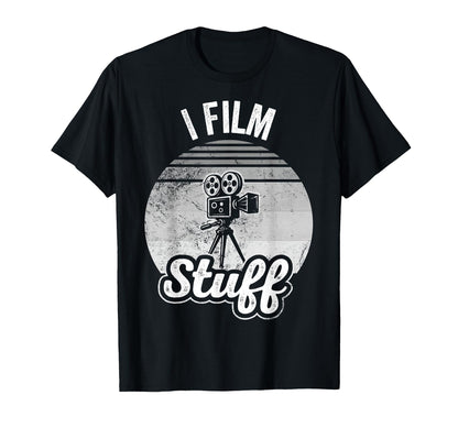 I Film Stuff Movie Camera Enthusiast T-Shirt - Graphic Print Men Women - T-Shirt, Sweatshirt, Hoodie