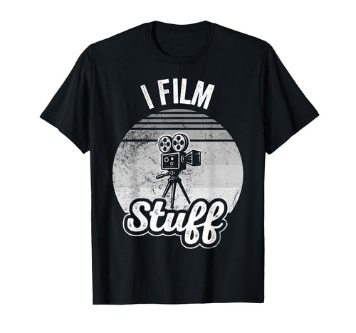 I Film Stuff Movie Camera Enthusiast T-Shirt - Graphic Print Men Women - T-Shirt, Sweatshirt, Hoodie