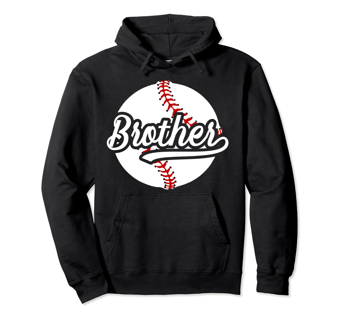 Brother Baseball Player Proud Hoodie - Custom Art Print for Adults - T-Shirt, Sweatshirt, Hoodie