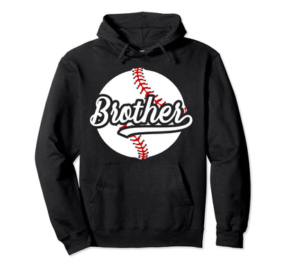 Brother Baseball Player Proud Hoodie - Custom Art Print for Adults - T-Shirt, Sweatshirt, Hoodie