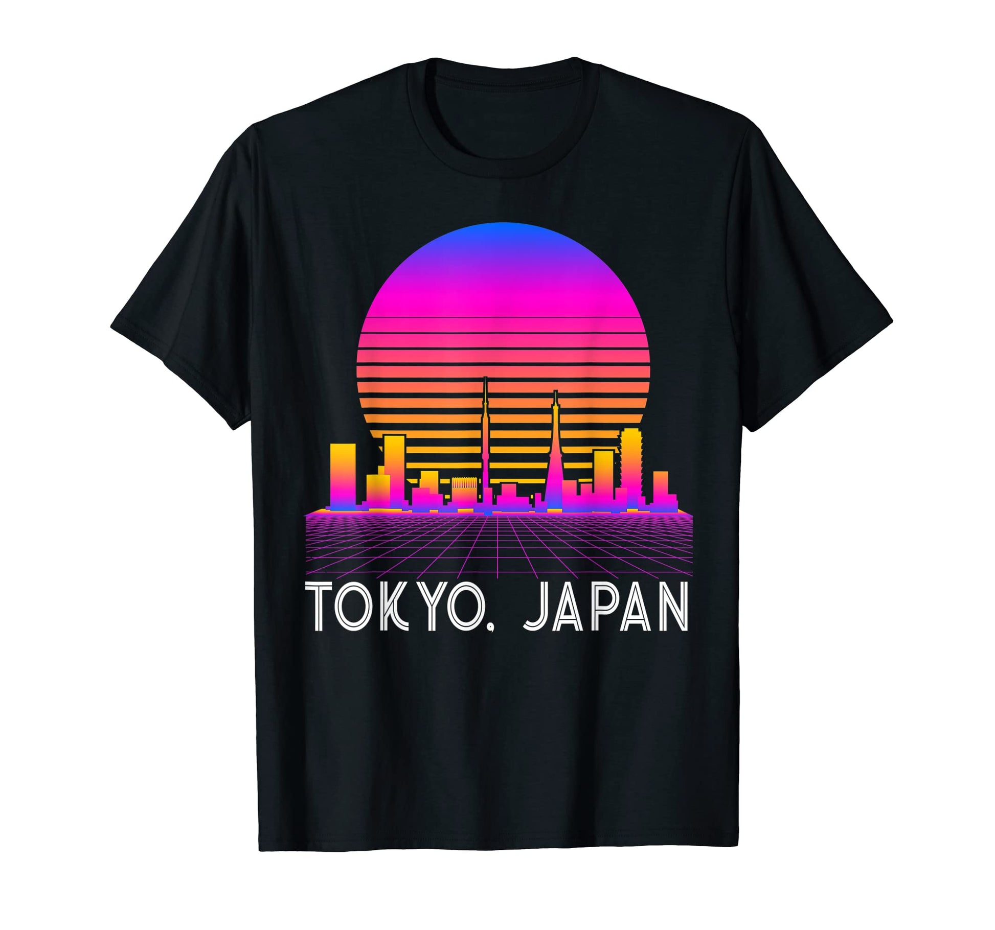 Tokyo Japan Vaporwave Aesthetic T-Shirt - Fun Novelty Design Men Women - T-Shirt, Sweatshirt, Hoodie