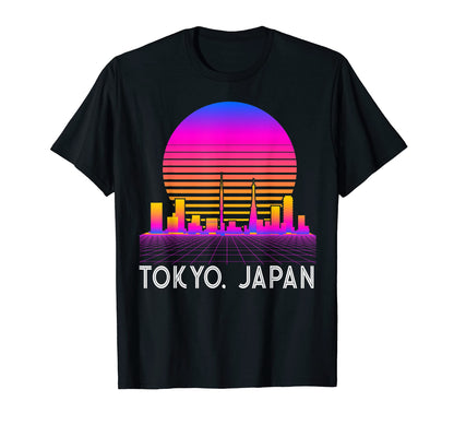 Tokyo Japan Vaporwave Aesthetic T-Shirt - Fun Novelty Design Men Women - T-Shirt, Sweatshirt, Hoodie