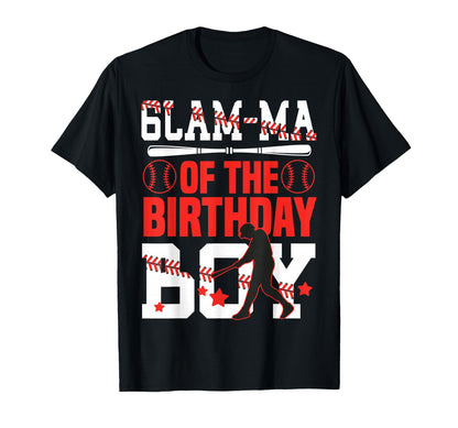 Glam Ma Birthday Baseball Bat Ball T-Shirt - Unique Graphic Men Women - T-Shirt, Sweatshirt, Hoodie