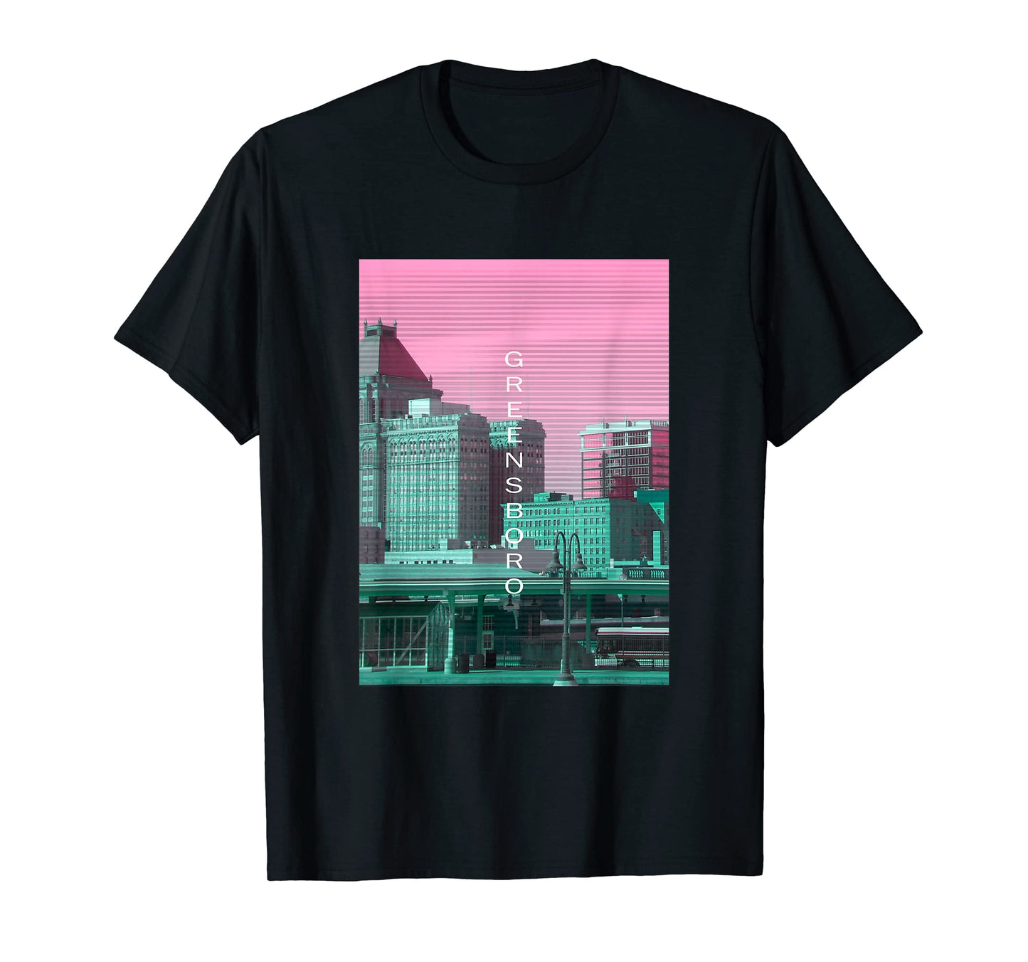 North Carolina Vaporwave Aesthetic T-Shirt - Fun Novelty Design Men Women - T-Shirt, Sweatshirt, Hoodie