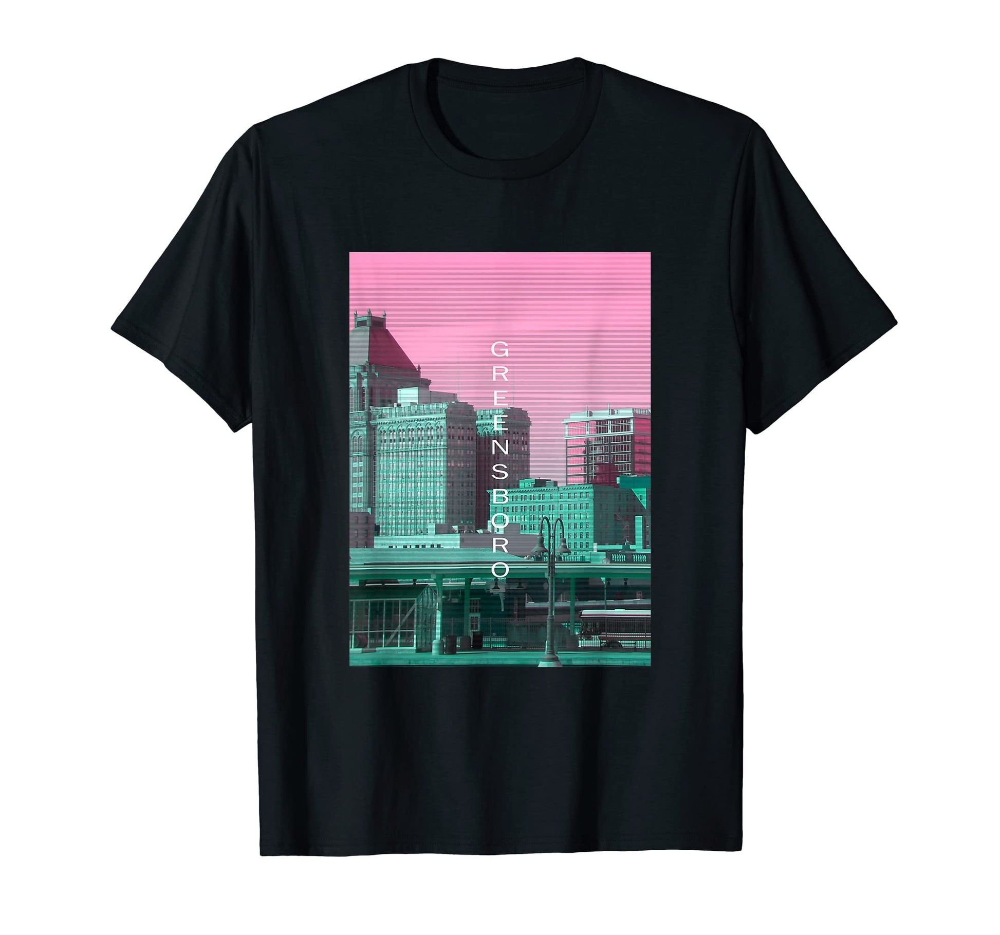 North Carolina Vaporwave Aesthetic T-Shirt - Fun Novelty Design Men Women - T-Shirt, Sweatshirt, Hoodie