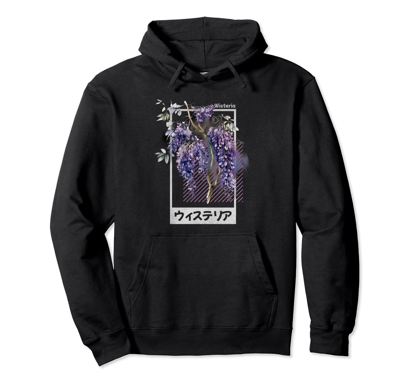 Wisteria Anime Japanese Ukiyo E Lofi Hoodie - Novelty Apparel Men Women - T-Shirt, Sweatshirt, Hoodie