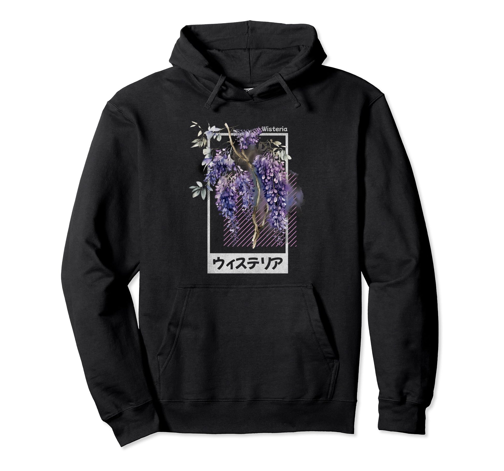 Wisteria Anime Japanese Ukiyo E Lofi Hoodie - Novelty Apparel Men Women - T-Shirt, Sweatshirt, Hoodie