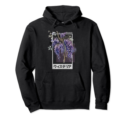 Wisteria Anime Japanese Ukiyo E Lofi Hoodie - Novelty Apparel Men Women - T-Shirt, Sweatshirt, Hoodie