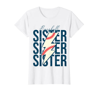 Baseball Sister Funny Baseball Life T-Shirt - Aesthetic Graphic Men Women - T-Shirt, Sweatshirt, Hoodie