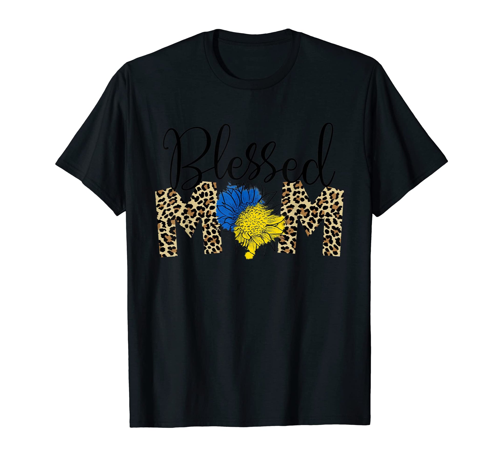 Leopard Blessed Mom Sunflower Love Sweatshirt - Trendy Graphic Men Women - T-Shirt, Sweatshirt, Hoodie