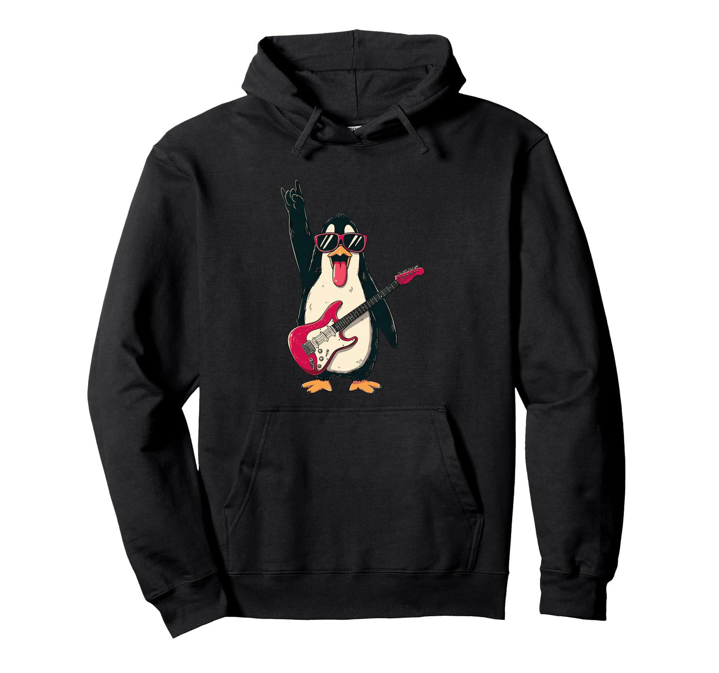 Rockstar Penguin Sunglasses Hoodie - Casual Everyday Wear Men Women - T-Shirt, Sweatshirt, Hoodie