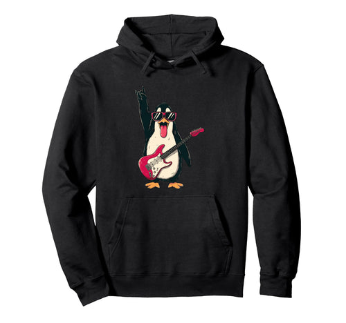 Rockstar Penguin Sunglasses Hoodie - Casual Everyday Wear Men Women - T-Shirt, Sweatshirt, Hoodie