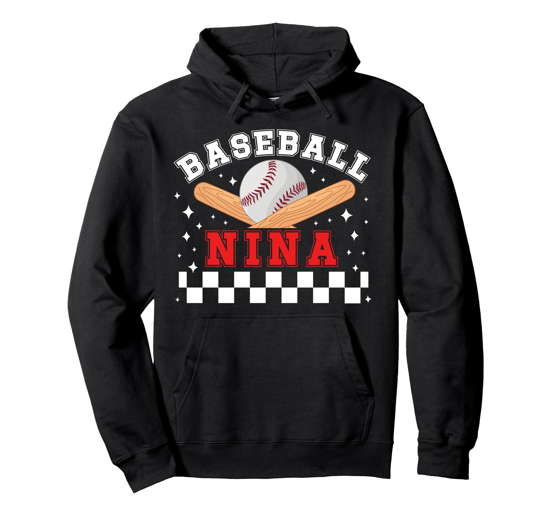Baseball Nina Baseball Player Nina Hoodie - Novelty Apparel for Adults - T-Shirt, Sweatshirt, Hoodie