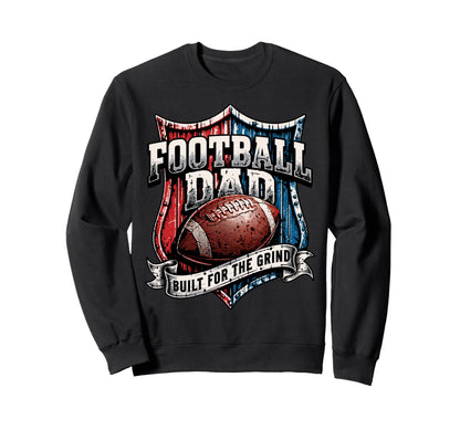 Patriotic American Football Papa Sweatshirt - Fun Novelty Design Men Women - T-Shirt, Sweatshirt, Hoodie