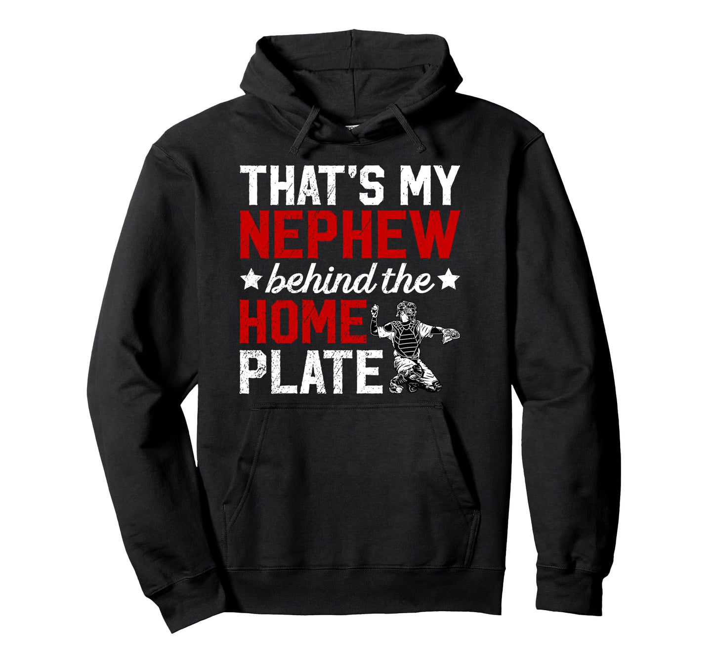 Thats My Nephew Baseball Catcher Aunt Hoodie - Minimalist Print Men Women - T-Shirt, Sweatshirt, Hoodie