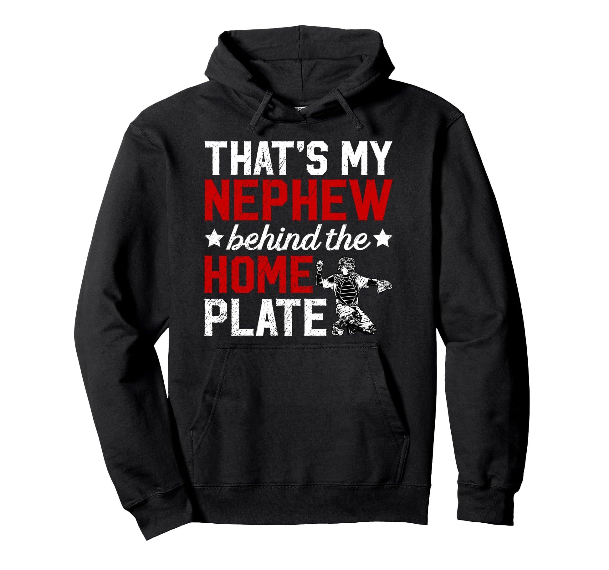 Thats My Nephew Baseball Catcher Aunt Hoodie - Minimalist Print Men Women - T-Shirt, Sweatshirt, Hoodie