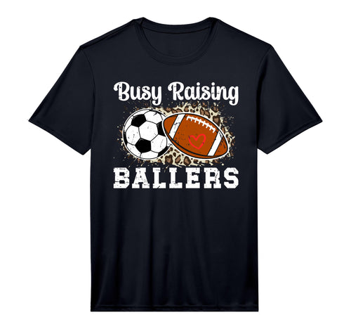 Mens Busy Raising Ballers Football T-Shirt - Streetwear Style for Adults - T-Shirt, Sweatshirt, Hoodie