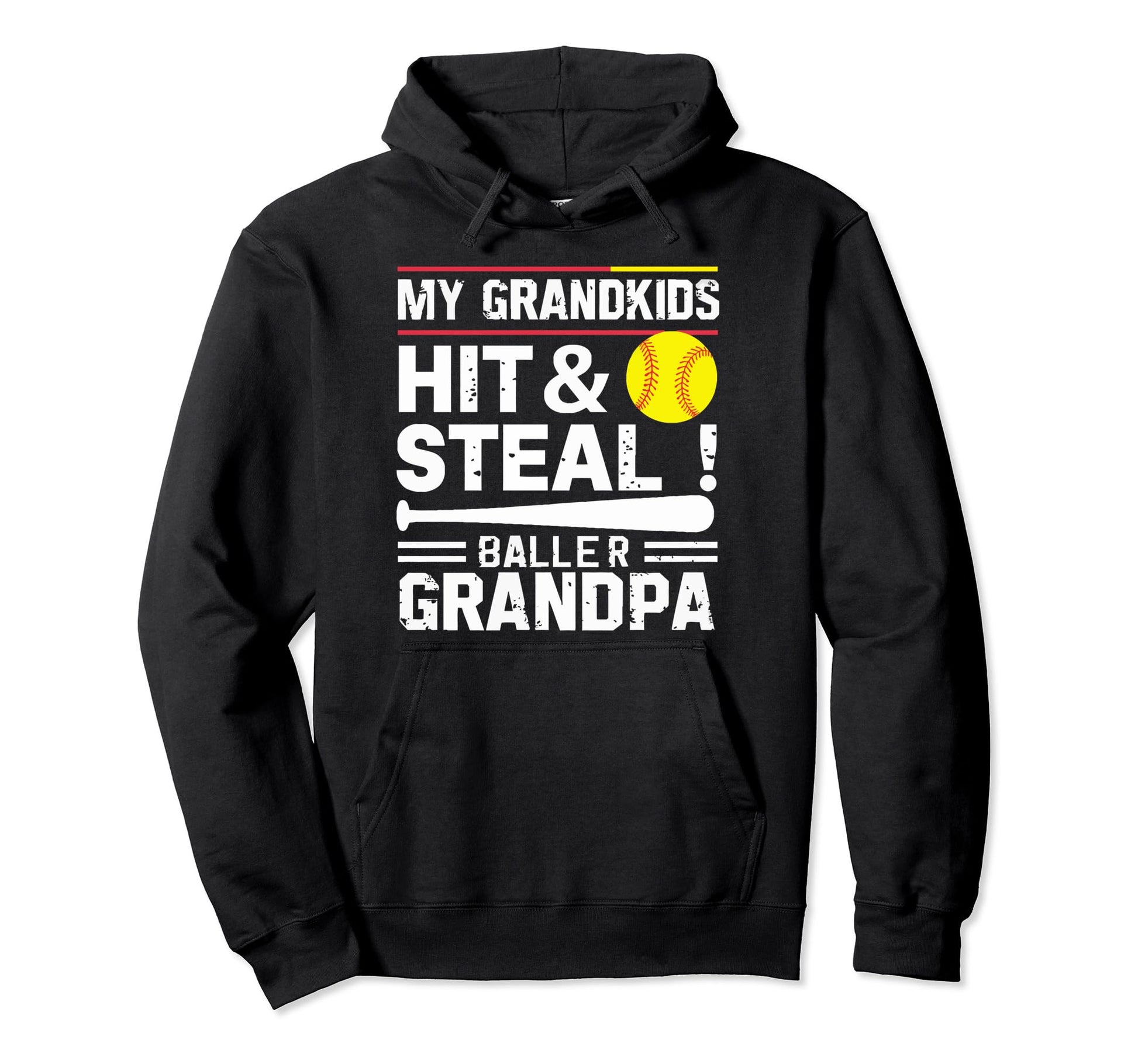 Baseball Grandpa Grandfather Gramps Hoodie - Custom Art Print Men Women - T-Shirt, Sweatshirt, Hoodie