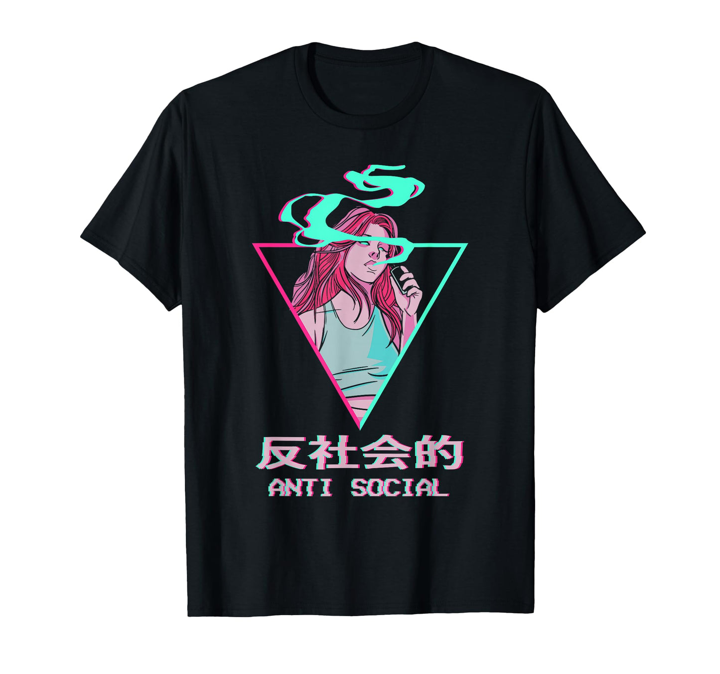 Antisocial Japanese Otaku Anime T-Shirt - Streetwear Style for Adults - T-Shirt, Sweatshirt, Hoodie