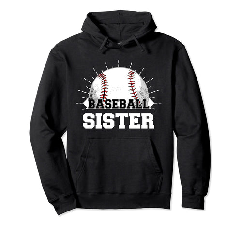 Game Day Baseball Sister Hoodie - Custom Art Print for Adults - T-Shirt, Sweatshirt, Hoodie