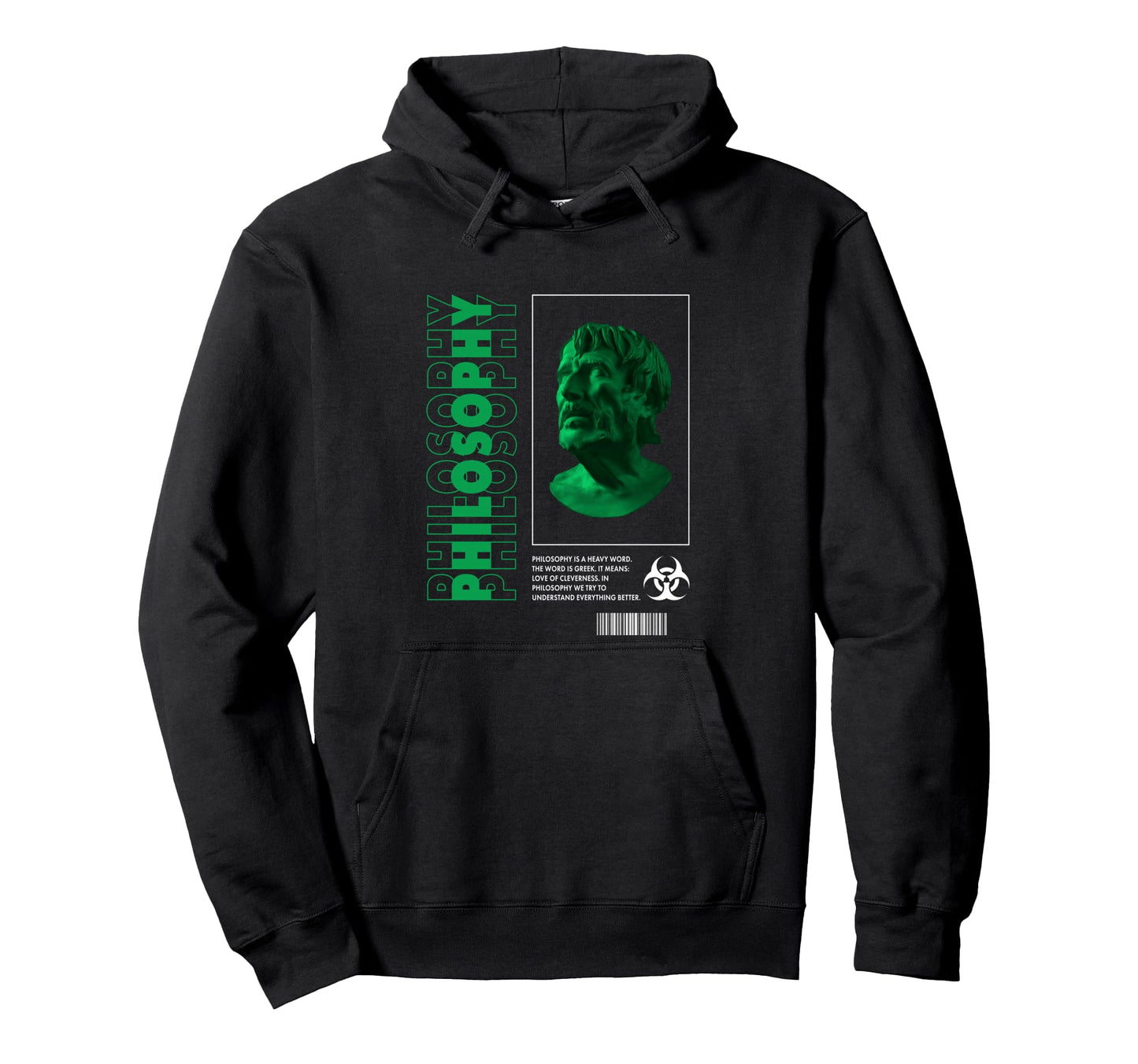 Philosophy Ancient Sculpture Hoodie - Streetwear Style for Adults - T-Shirt, Sweatshirt, Hoodie