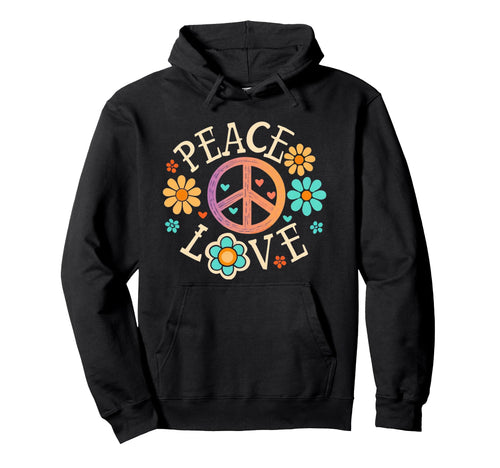 60S 70S Groovy Hippie Flowers Peace Hoodie - Streetwear Style Men Women - T-Shirt, Sweatshirt, Hoodie
