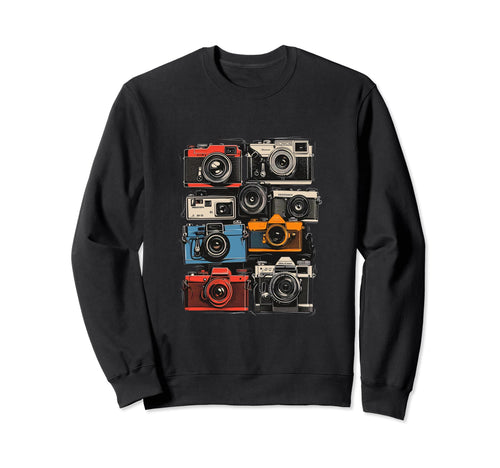 Photography Camera Photographer Sweatshirt - Minimalist Print Men Women - T-Shirt, Sweatshirt, Hoodie