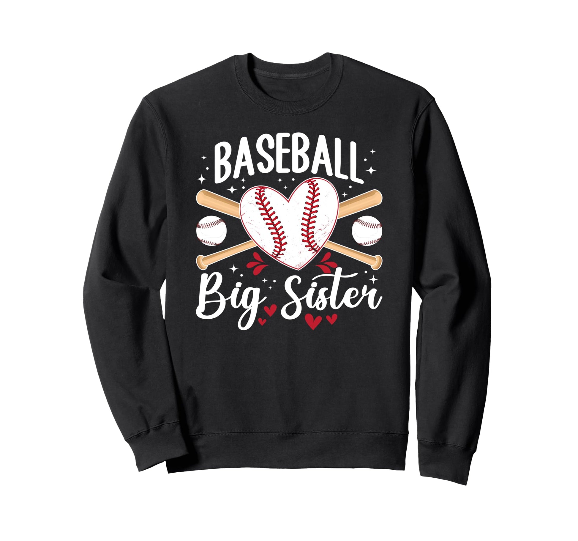 Baseball Big Sister Baseball Player Sweatshirt - Trendy Graphic for Adults - T-Shirt, Sweatshirt, Hoodie