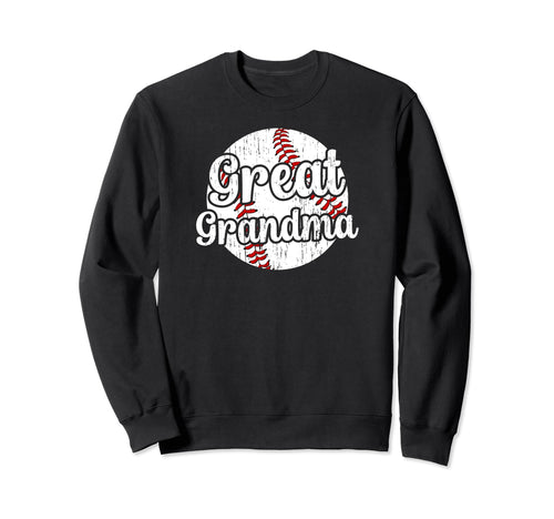 Baseball Great Grandma Baseball Sweatshirt - Minimalist Print Unisex - T-Shirt, Sweatshirt, Hoodie