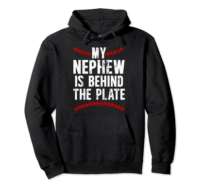 Baseball Catcher Aunt Proud Hoodie - Casual Everyday Wear for Adults - T-Shirt, Sweatshirt, Hoodie