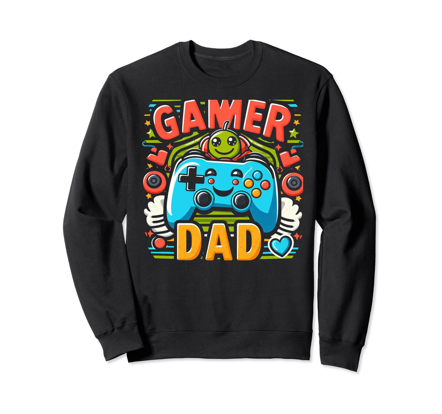 Gamer Dad Game Controller Gaming Video Sweatshirt - Novelty Apparel Unisex - T-Shirt, Sweatshirt, Hoodie