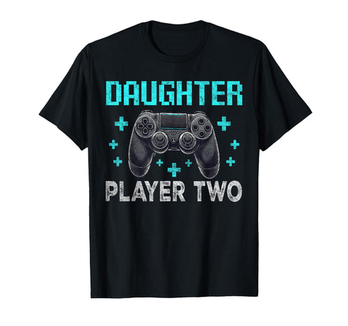 Gamer Dad Fathers Day Dad Daughter T-Shirt - Minimalist Print for Adults - T-Shirt, Sweatshirt, Hoodie