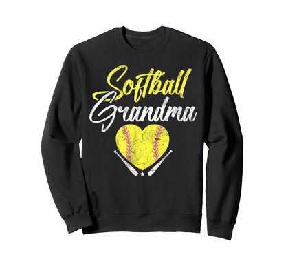 Softball Grandma Gameday Softball Sweatshirt - Minimalist Print Unisex - T-Shirt, Sweatshirt, Hoodie