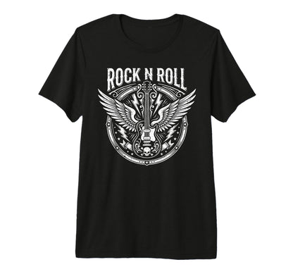 Rock N Roll Electric Guitar Rock T-Shirt - Custom Art Print for Adults - T-Shirt, Sweatshirt, Hoodie
