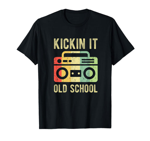 Kickin It Old School 80S 90S Music T-Shirt - Minimalist Print Unisex - T-Shirt, Sweatshirt, Hoodie
