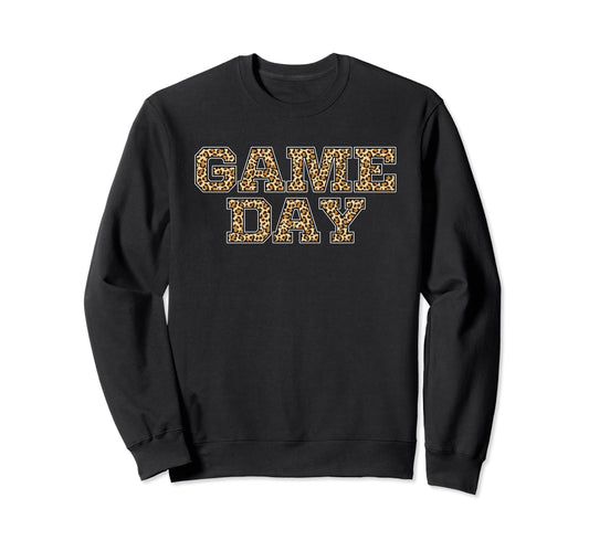 Game Day Leopard Animal Sports Soccer Sweatshirt - Minimalist Print Unisex - T-Shirt, Sweatshirt, Hoodie