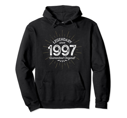 Legendary Since 1997 Birth Year Hoodie - Fun Novelty Design Men Women - T-Shirt, Sweatshirt, Hoodie
