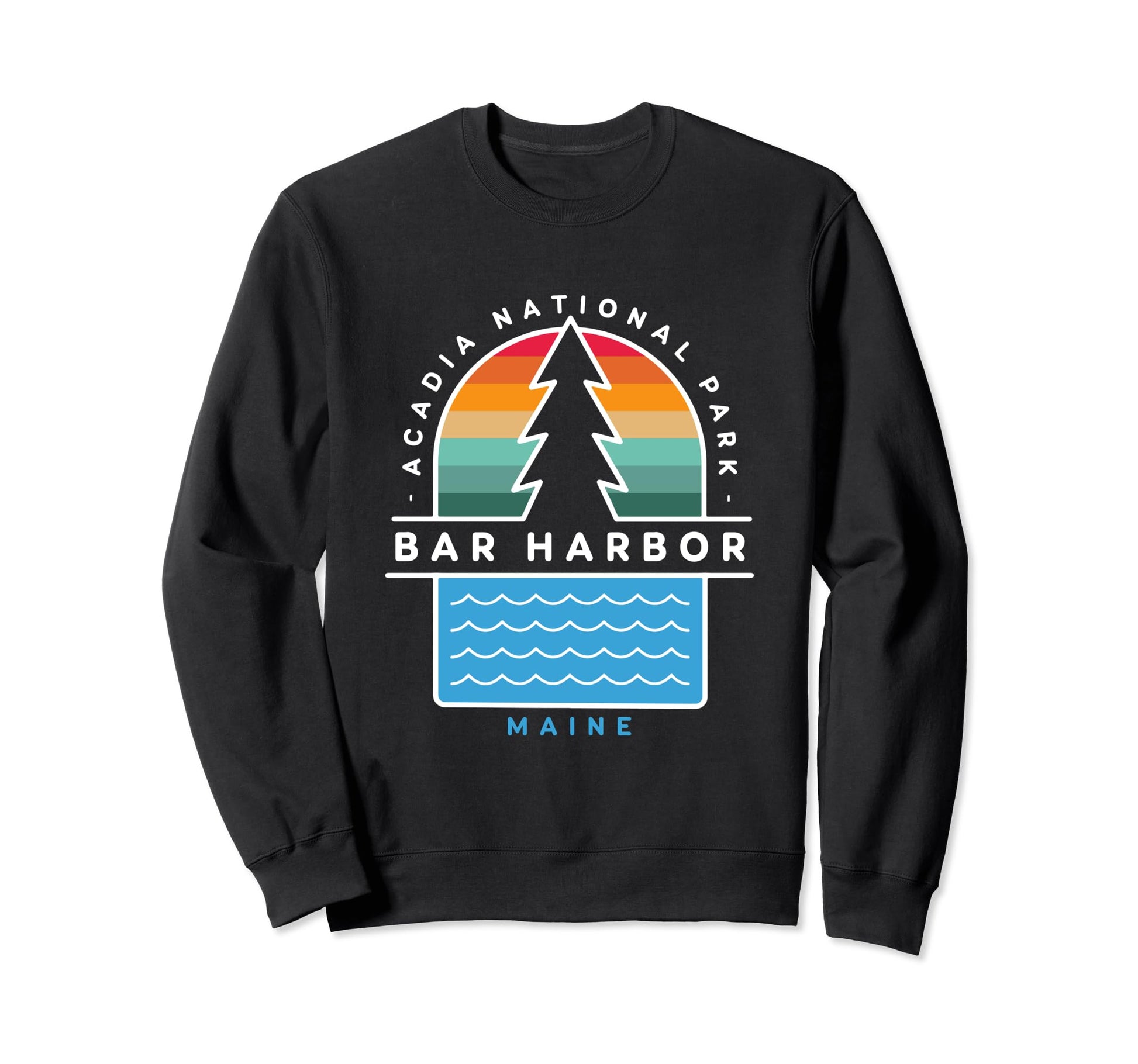 Bar Harbor Maine Acadia National Sweatshirt - Graphic Print for Adults - T-Shirt, Sweatshirt, Hoodie