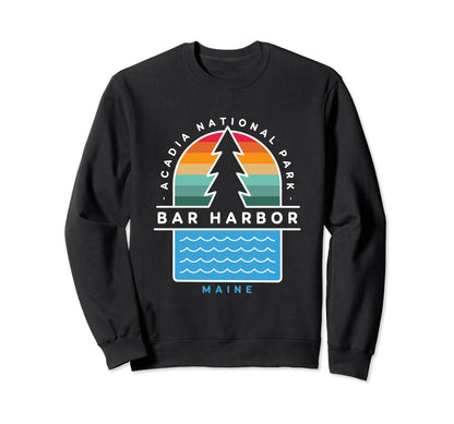 Bar Harbor Maine Acadia National Sweatshirt - Graphic Print for Adults - T-Shirt, Sweatshirt, Hoodie