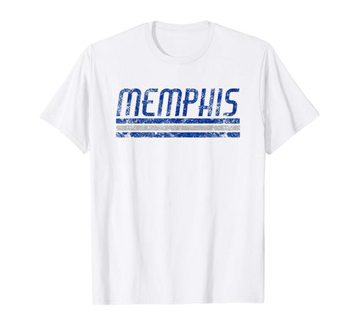 Memphis Tennessee Weathered Stripe T-Shirt - Trendy Graphic for Adults - T-Shirt, Sweatshirt, Hoodie