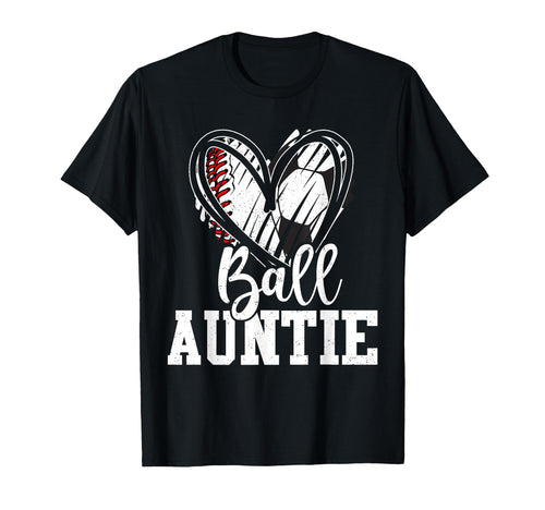 Ball Aunt Heart Baseball Soccer Ball T-Shirt - Streetwear Style Unisex - T-Shirt, Sweatshirt, Hoodie