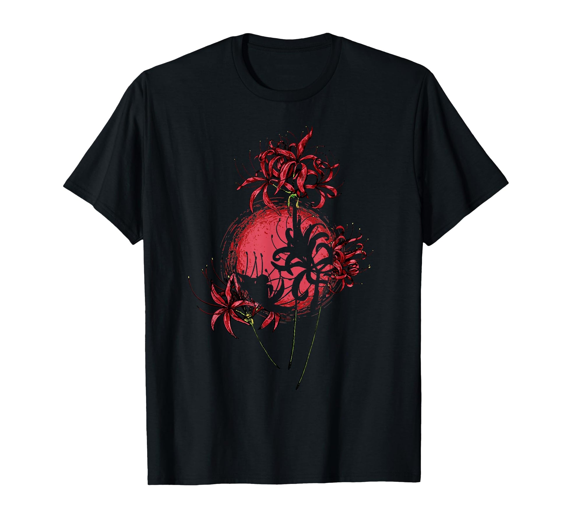Japanese Spider Lily Lycoris Grunge T-Shirt - Aesthetic Graphic for Adults - T-Shirt, Sweatshirt, Hoodie