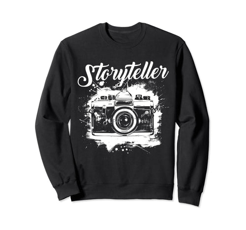 Photographer Storyteller Camera Sweatshirt - Aesthetic Graphic Men Women - T-Shirt, Sweatshirt, Hoodie