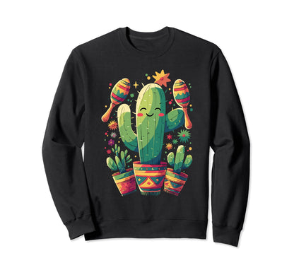 Cactus Serape Succulent Plant Sweatshirt - Unique Graphic for Adults - T-Shirt, Sweatshirt, Hoodie