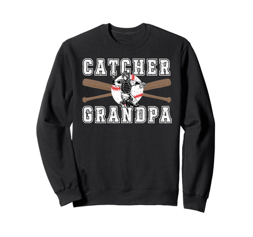 Baseball Catcher Grandpa Baseball Sweatshirt - Custom Art Print for Adults - T-Shirt, Sweatshirt, Hoodie