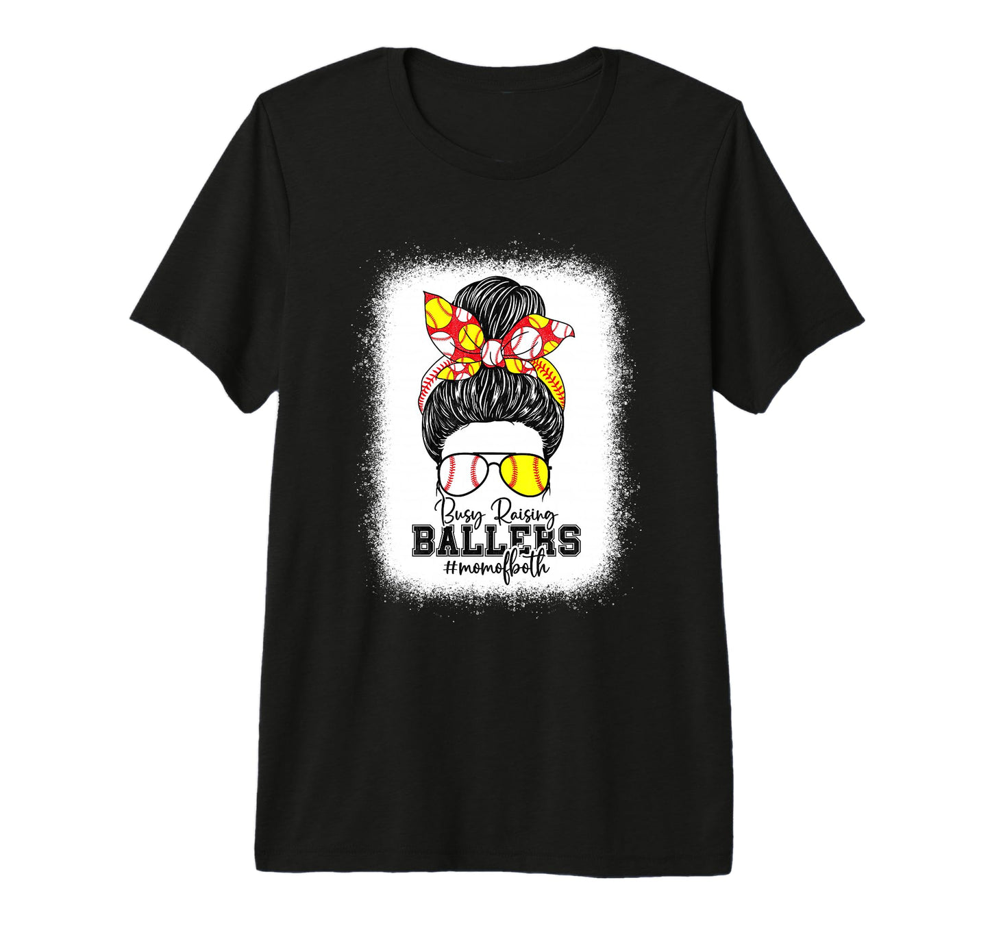 Busy Raising Ballers Softball Funny T-Shirt - Graphic Print Men Women - T-Shirt, Sweatshirt, Hoodie