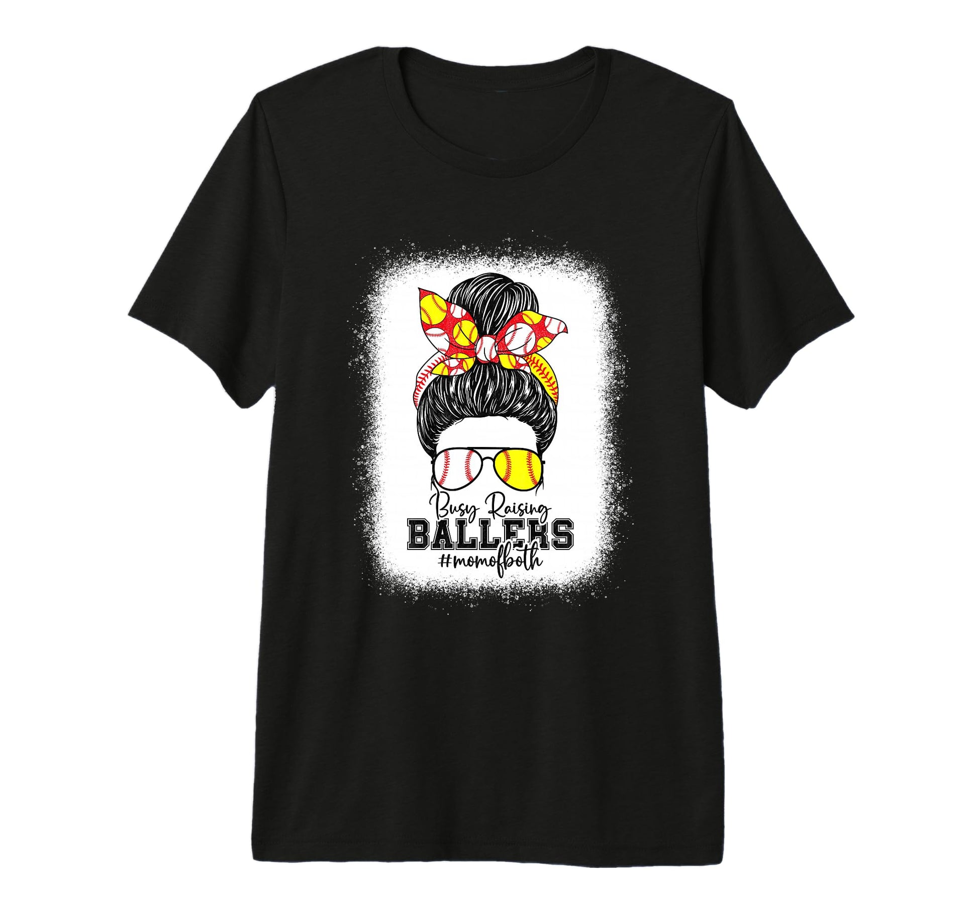Busy Raising Ballers Softball Funny T-Shirt - Graphic Print Men Women - T-Shirt, Sweatshirt, Hoodie